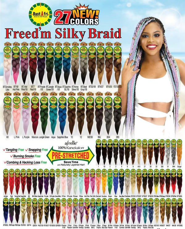 RastAfri Pre-Stretch  Freedom Silky Single Pack