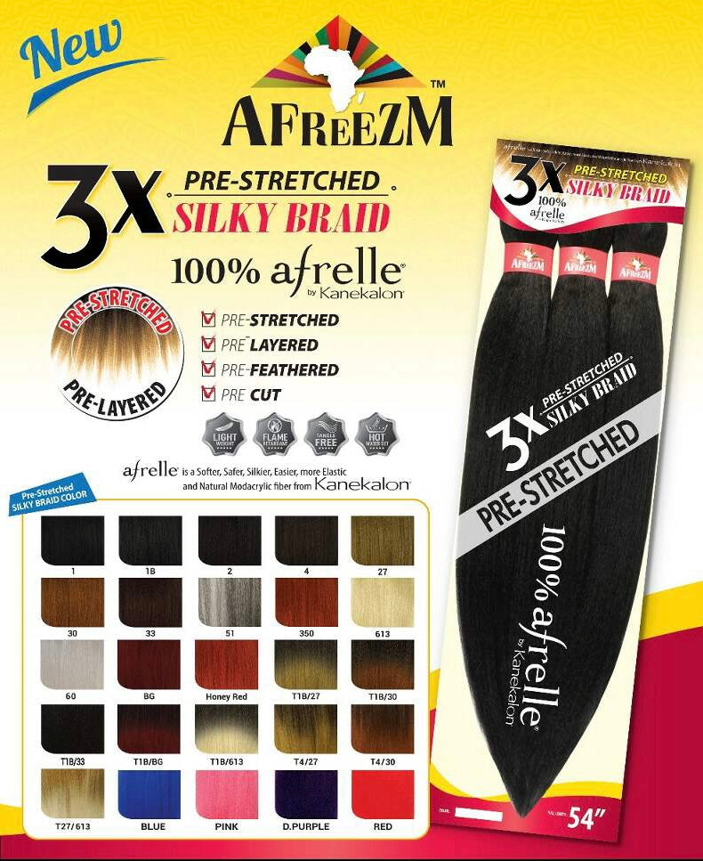Afreezm 54in braiding Hair 3X